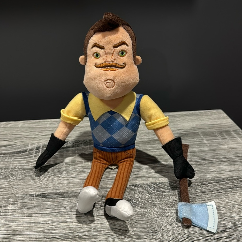 Hello Neighbor Plush With Axe - 12” Stuffed Toy